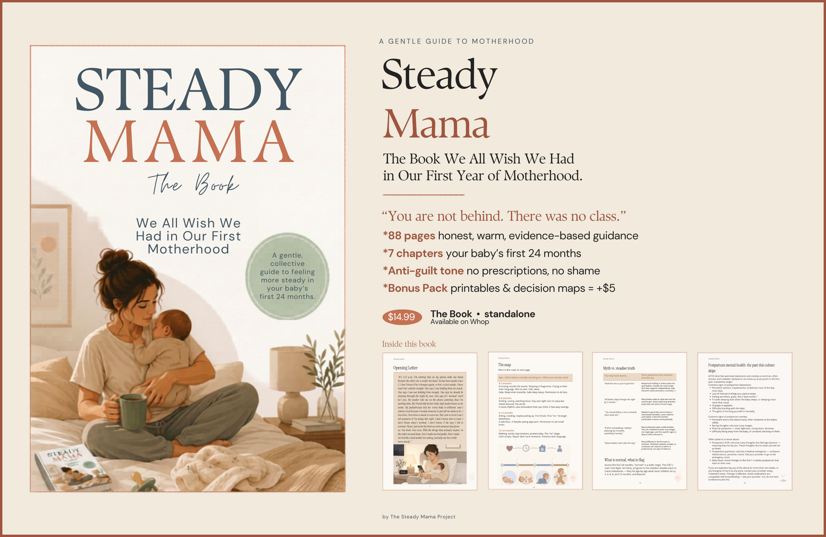 Surviving the First 12 Weeks — the Steady Mama survival guide, cover